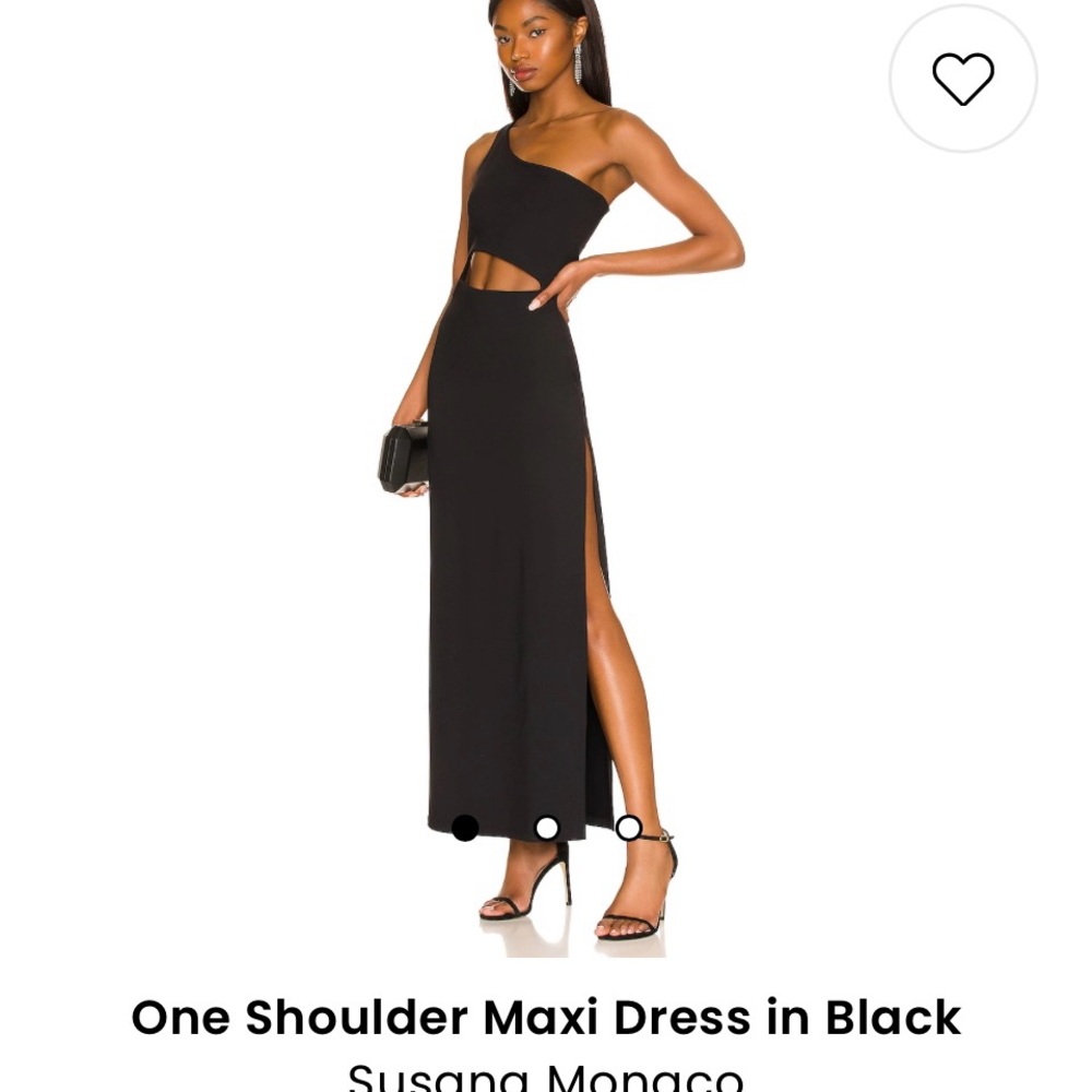 NWT Revolve Susana Monaco One Shoulder
Cutout Maxi Dress w Leg Slit Sz Large